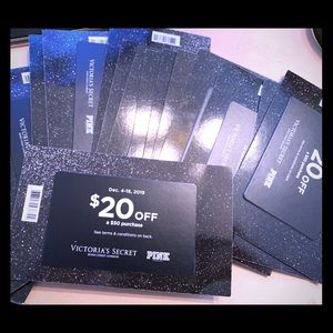 5 Victoria’s Secret Card Coupon $20 off $50